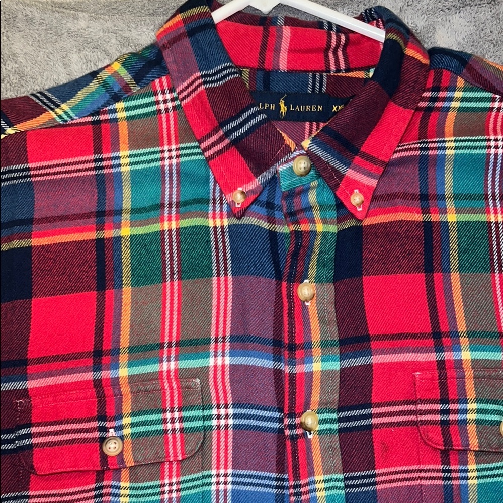 Ralph Lauren Men's Red Plaid Shirt